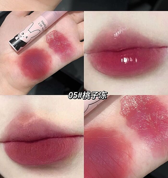 Rabbit Edition Dual-Ended Watery Lip Gloss - (4-6) - #05