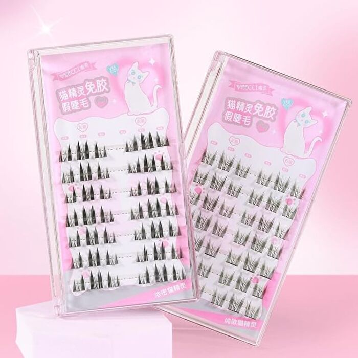 Veecci Cat Elf Self-Adhesive False Eyelashes - 2 Types - Thick (42pcs)