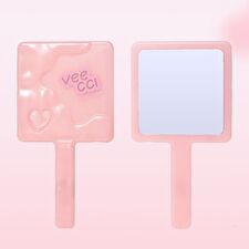 Portable Hand Mirror - Pink - 1pc