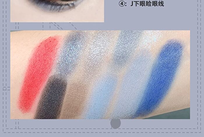 Casual Denim 10-Color Eyeshadow Palette - 3 Types - 102# Fog Blue - 16g