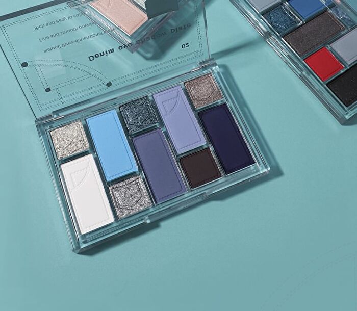 Casual Denim 10-Color Eyeshadow Palette - 3 Types - 102# Fog Blue - 16g