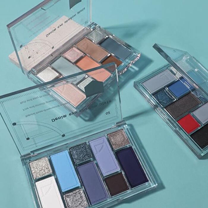 Casual Denim 10-Color Eyeshadow Palette - 3 Types - 102# Fog Blue - 16g