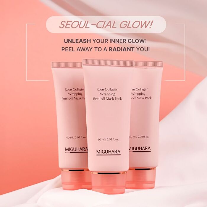 Miguhara Rose Collagen Wrapping Peel-off Mask Pack - 60ml