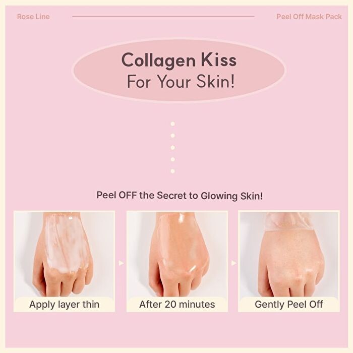 Miguhara Rose Collagen Wrapping Peel-off Mask Pack - 60ml