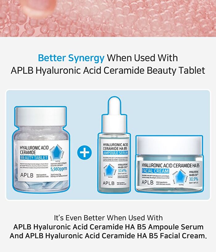 Aplb Hyaluronic Acid Ceramide Beauty Tablet - 500mg x 30 tablets
