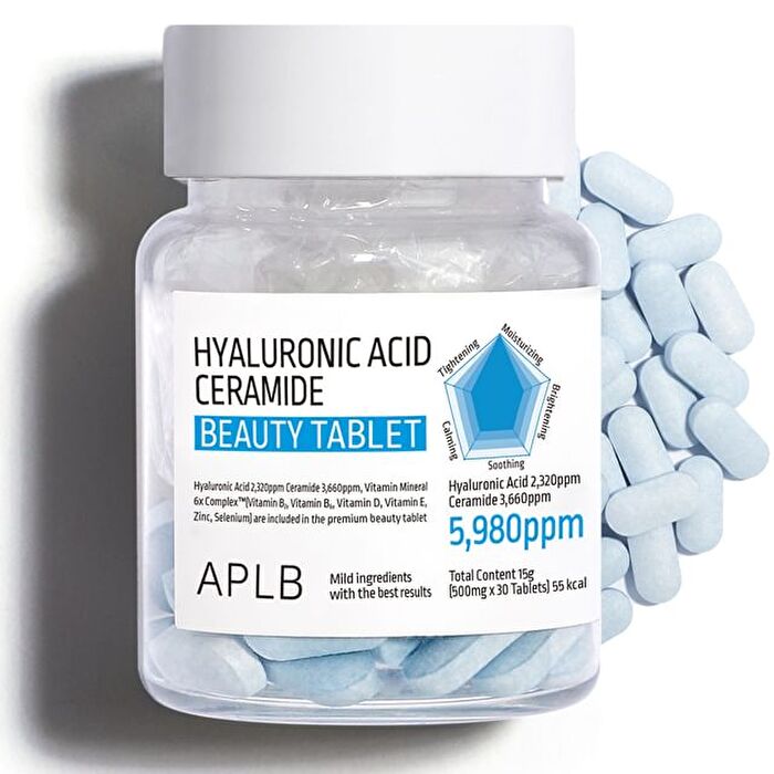 Aplb Hyaluronic Acid Ceramide Beauty Tablet - 500mg x 30 tablets
