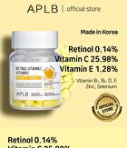 Aplb Retinol Vitamin C Vitamin E Beauty Tablet - 500mg x 30 tablets