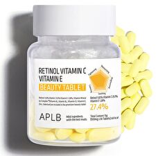Aplb Retinol Vitamin C Vitamin E Beauty Tablet - 500mg x 30 tablets