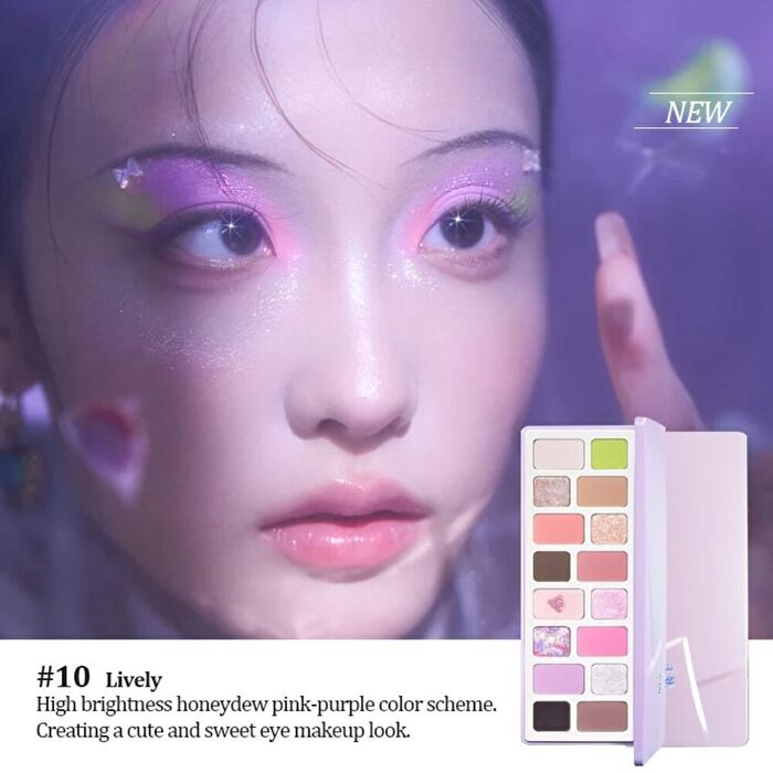 16 Color Eyeshadow Palette - Lively - #10 Lively - 16g