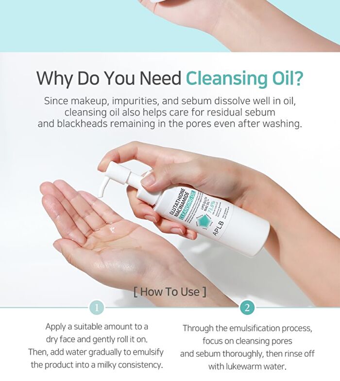 Aplb Glutathione Niacinamide Cleansing Oil - 105ml