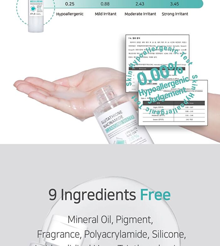 Aplb Glutathione Niacinamide Cleansing Water - 160ml