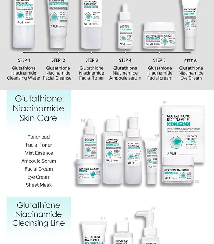 Aplb Glutathione Niacinamide Cleansing Water - 160ml