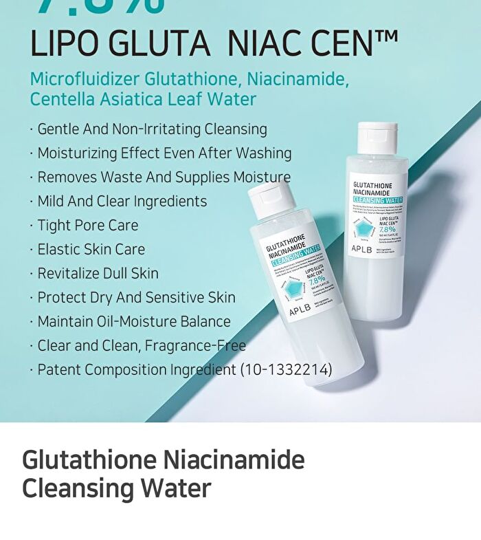 Aplb Glutathione Niacinamide Cleansing Water - 160ml