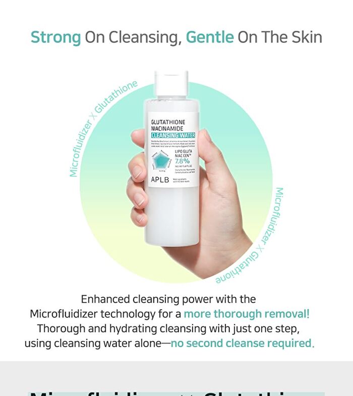 Aplb Glutathione Niacinamide Cleansing Water - 160ml