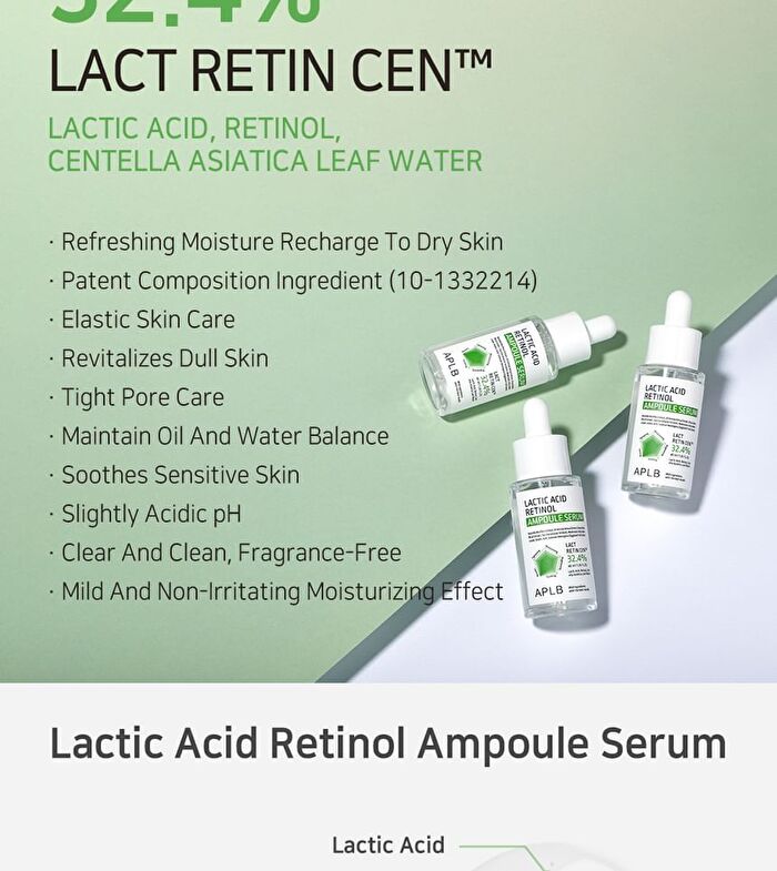 Aplb Lactic Acid Retinol Ampoule Serum - 40ml
