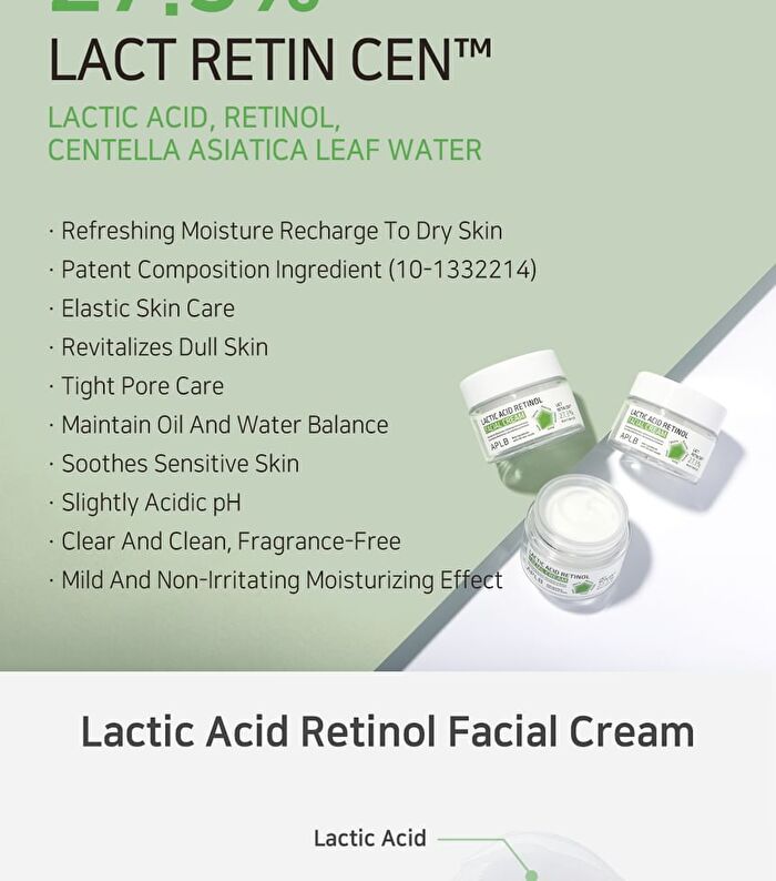 Aplb Lactic Acid Retinol Facial Cream - 55ml