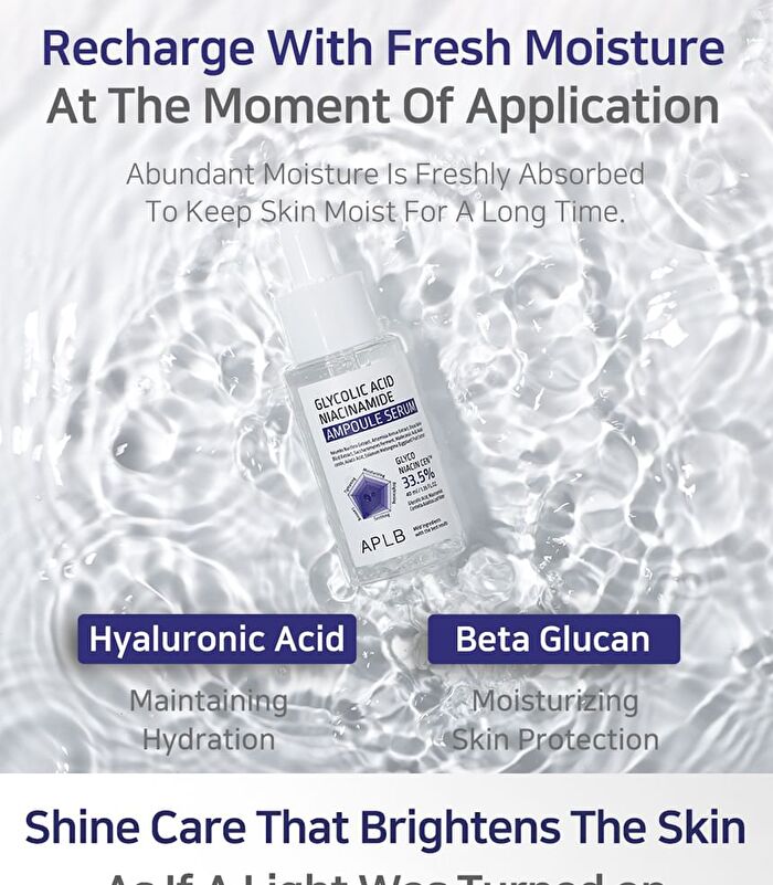 Aplb Glycolic Acid Niacinamide Ampoule Serum - 40ml