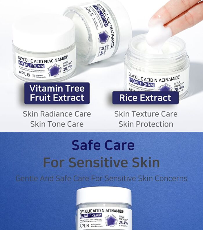 Aplb Glycolic Acid Niacinamide Facial Cream - 55ml