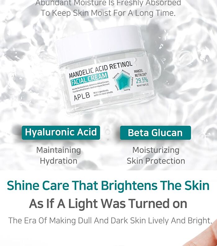 Aplb Mandelic Acid Retinol Facial Cream - 55ml