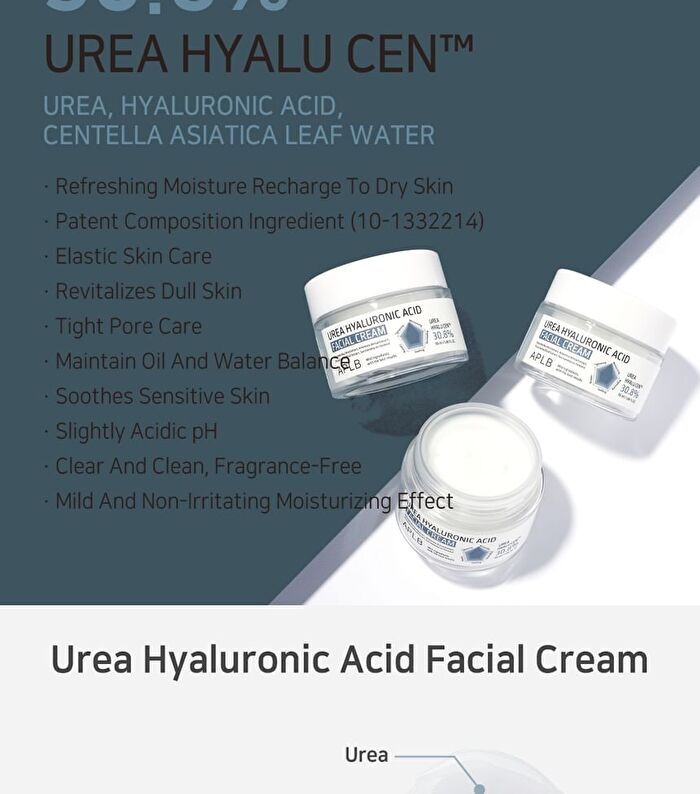 Aplb Urea Hyaluronic Acid Facial Cream - 55ml