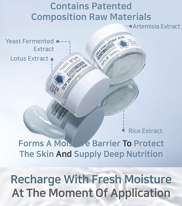 Aplb Urea Hyaluronic Acid Facial Cream - 55ml