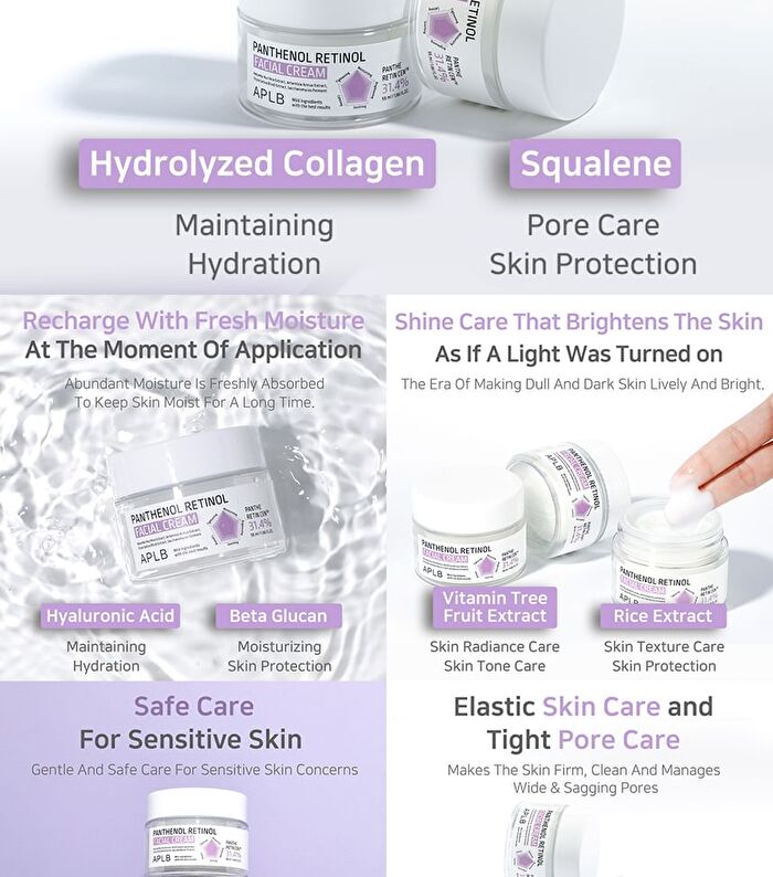 Aplb Panthenol Retinol Facial Cream - 55ml