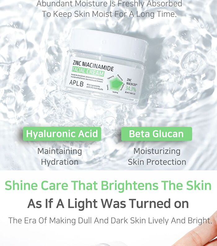 Aplb Zinc Niacinamide Facial Cream - 55ml