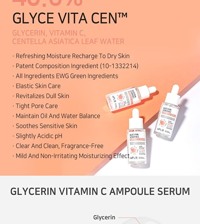 Aplb Glycerin Vitamin C Ampoule Serum - 40ml