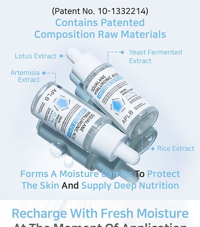 Aplb Squalane Hyaluronic Acid Ampoule Serum - 40ml