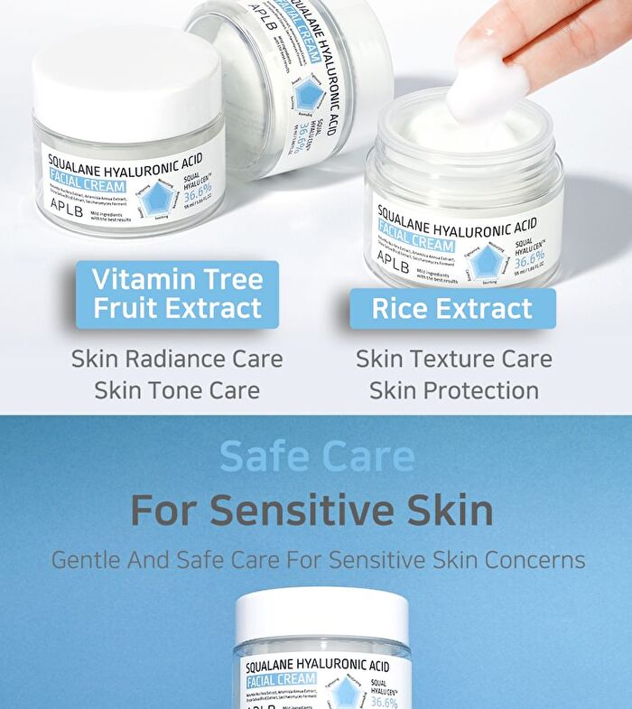 Aplb Squalane Hyaluronic Acid Facial Cream - 55ml