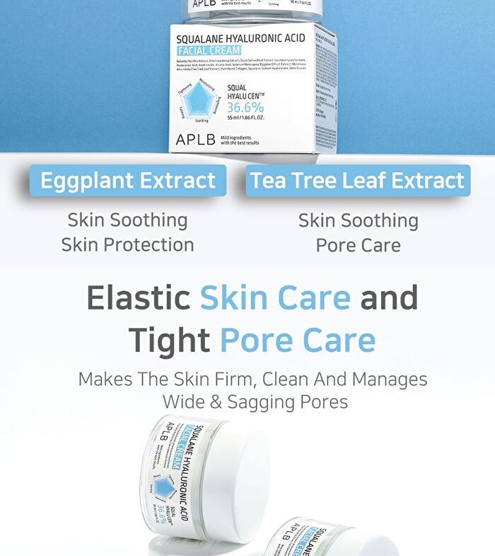 Aplb Squalane Hyaluronic Acid Facial Cream - 55ml