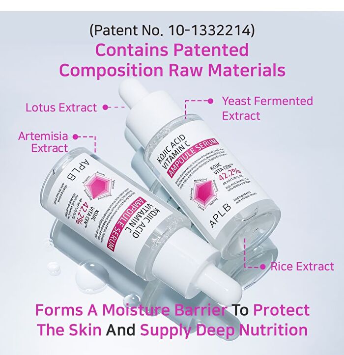 Aplb Kojic Acid Vitamin C Ampoule Serum - 40ml