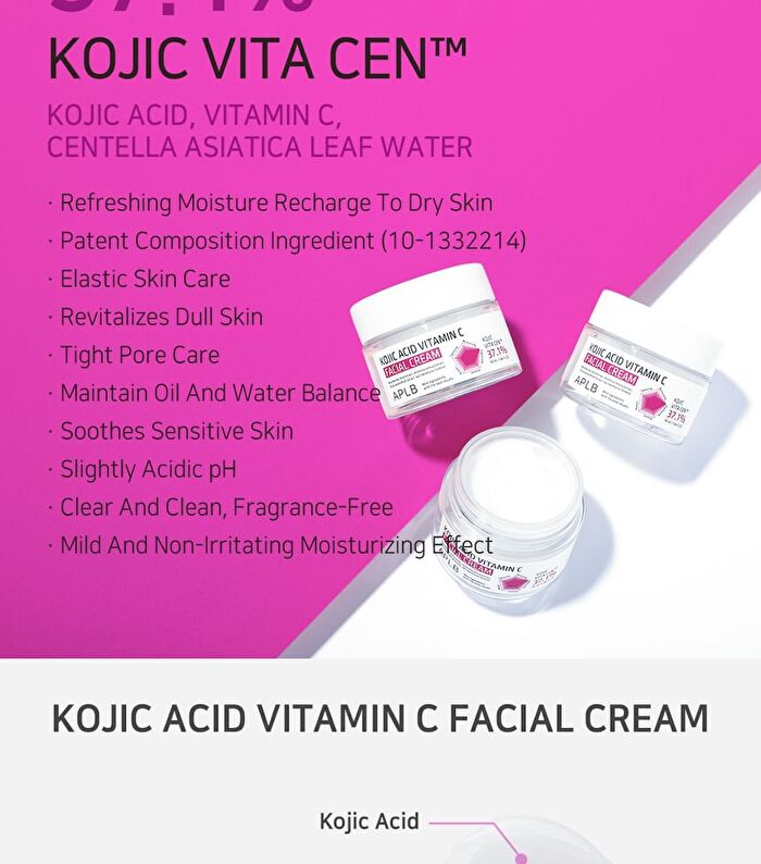 Aplb Kojic Acid Vitamin C Facial Cream - 55ml