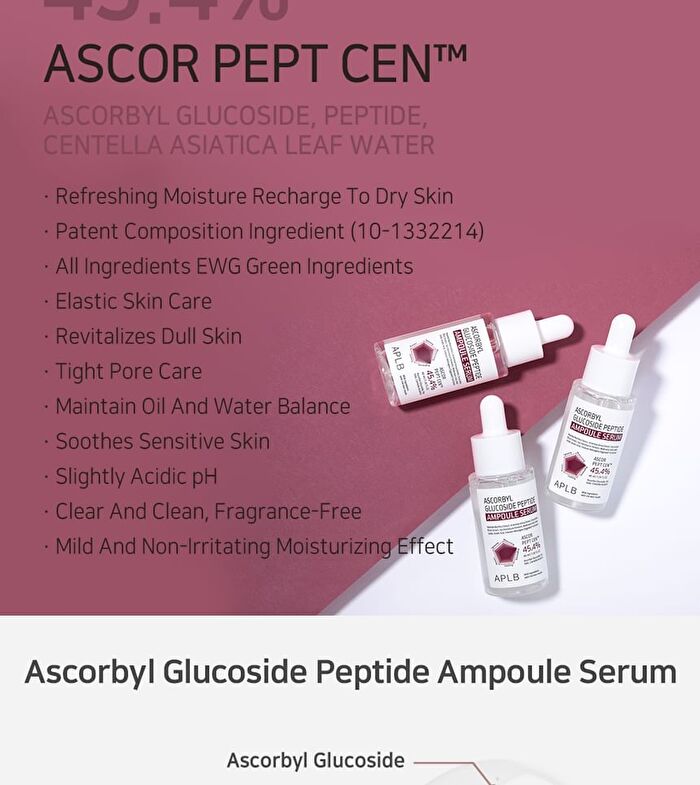 Aplb Ascorbyl Glucoside Peptide Ampoule Serum - 40ml