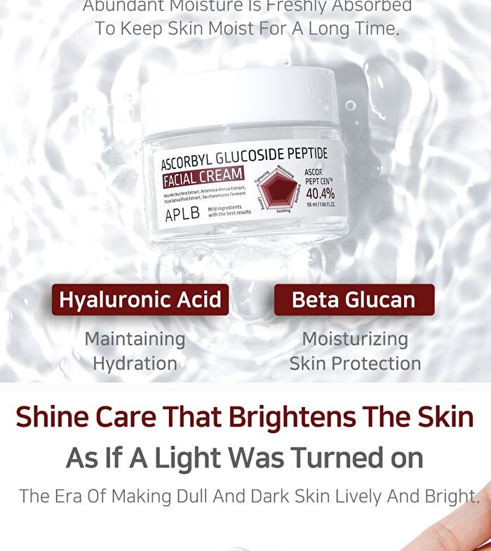 Aplb Ascorbyl Glucoside Peptide Facial Cream - 55ml