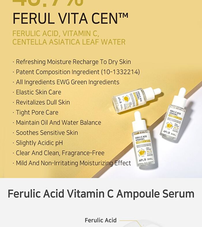 Aplb Ferulic Acid Vitamin C Ampoule Serum - 40ml