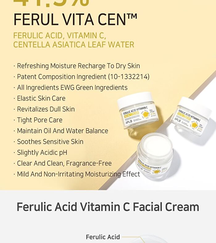 Aplb Ferulic Acid Vitamin C Facial Cream - 55ml