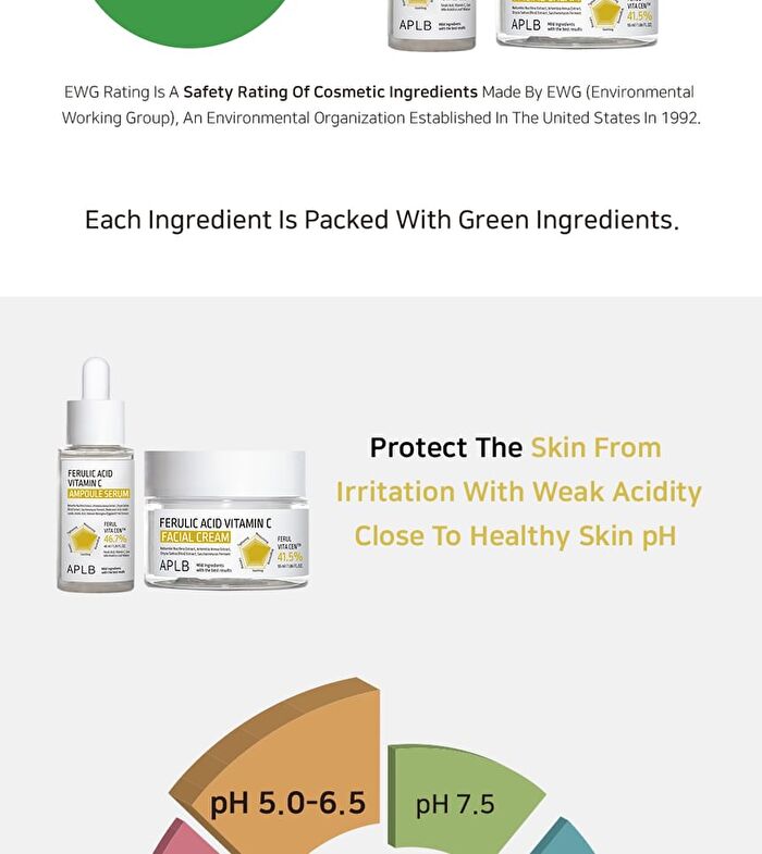 Aplb Ferulic Acid Vitamin C Facial Cream - 55ml