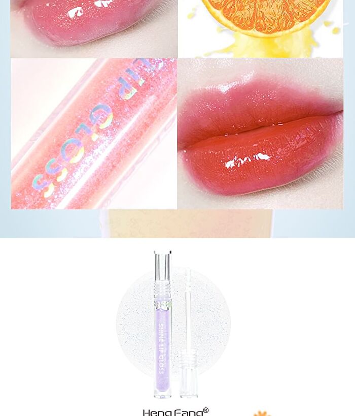 Brilliant Embellish Lip Gloss - 6 Colors - 02# Pudding Orange - 2.5g