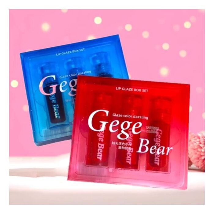 Set of 3: Dazzling Water Lip Gloss - 2 Types - #A (1-3) - 2.5g x 3