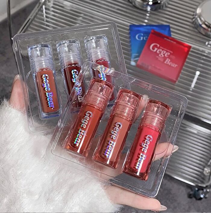 Set of 3: Dazzling Water Lip Gloss - 2 Types - #B (4-6) - 2.5g x 3