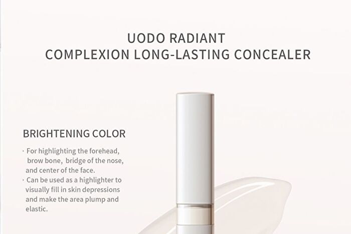 Uodo Long-Lasting Concealer - 3 Shades - 01 Nude Orange - 5ml