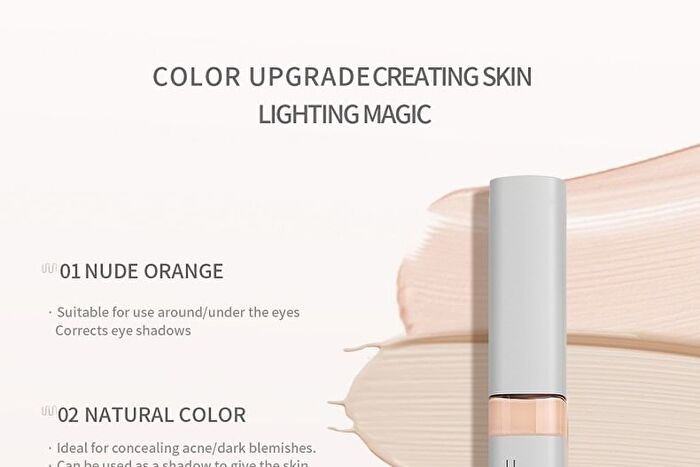 Uodo Long-Lasting Concealer - 3 Shades - 03 Brightening - 5ml