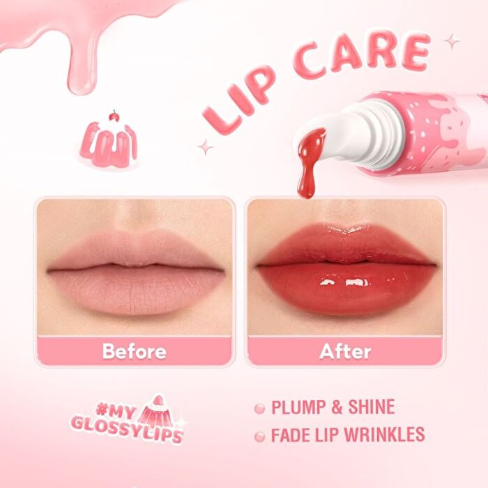 Pinkflash Hydrating Lip Gloss - 4 Colors - #BB02 Wine-Stained Cherry - 6g