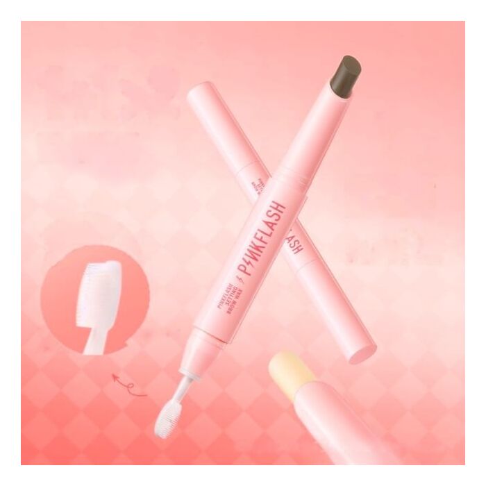 Pinkflash 2 In 1 Setting Brow Wax - 3 Types - #TP01 Clear - 1g