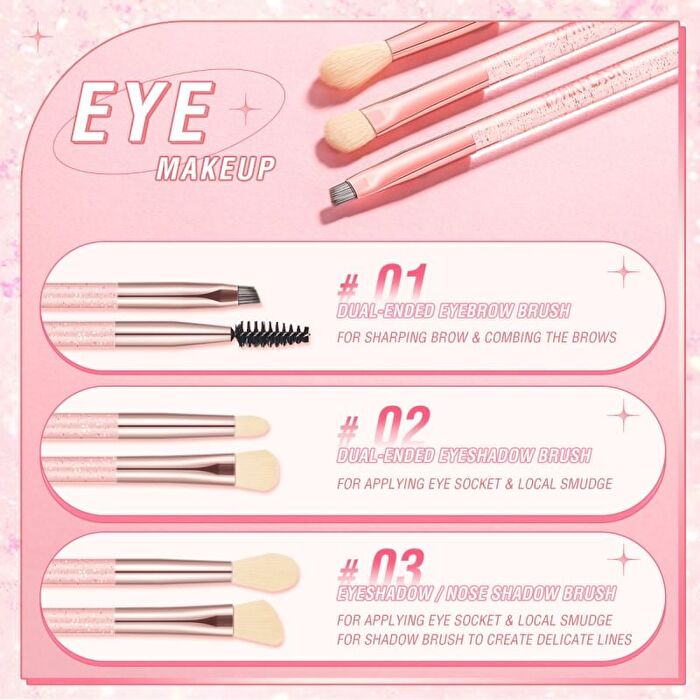 Pinkflash Double Nose Shadow Eyeshadow Brush - #03 Eyeshadow Brush - 1pc
