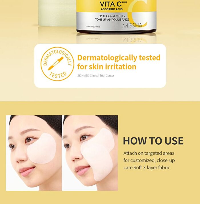 Vita C Plus Spot Correcting Tone Up Ampoule Pads - 80 pads