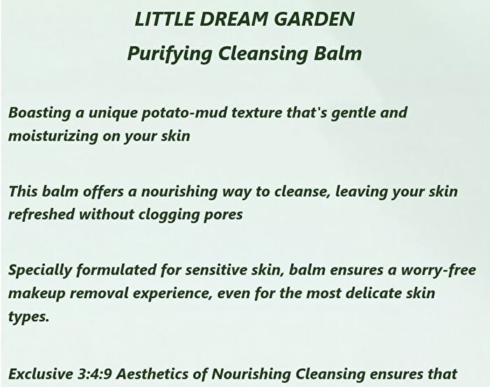 Little Dream Garden Purifying Cleansing Balm - #Balm - 100ml
