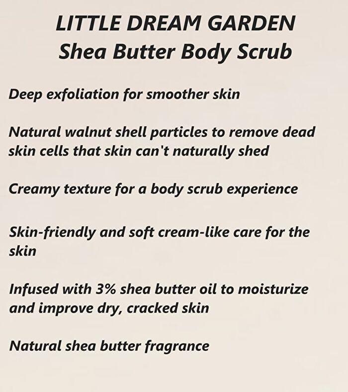 Little Dream Garden Shea Butter Body Scrub - 250g