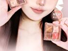 Czel Water Ripple Pink Mist Four-Color Eyeshadow Palette - 5 Types - 02# Gray Pink Taro - 2.5g